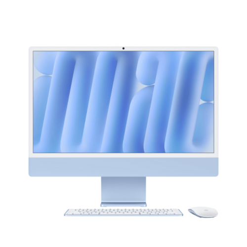 Apple iMac 24” (M4 Chip / 24GB RAM / 512GB SSD / 10-core CPU and 10-core GPU / 24-inch / 4.5K Retina Display / Blue) MD2T4HN/A